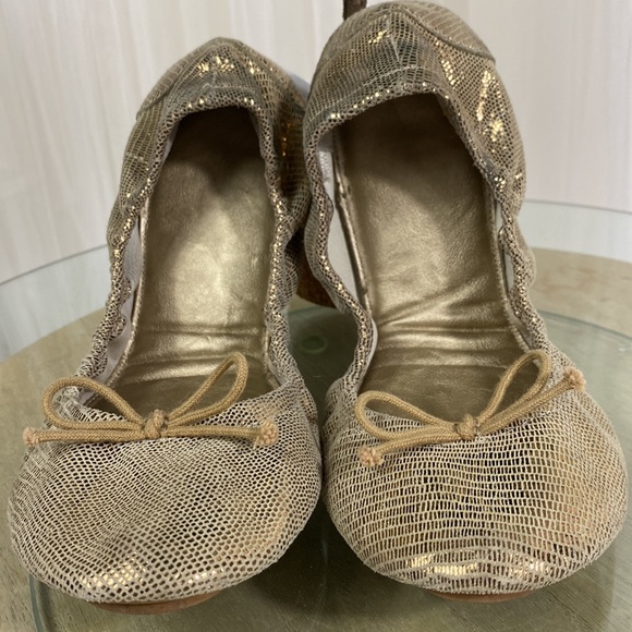 Leather Folded Ballerina Flats Shoes🩰 - Picture 3 of 9